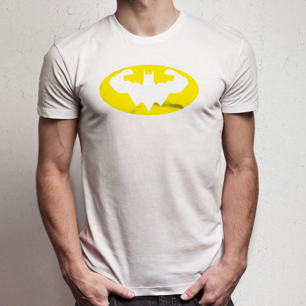 Batman Logo White Milk Glass Men's T-Shirt