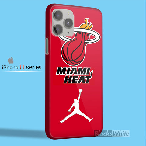 Miami Heat with Nike Jordan   iPhone 11 Case