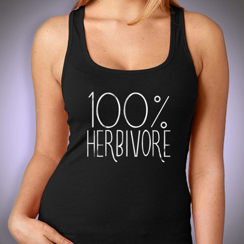 100%25 Herbivore Vegan Vegetarian Women'S Tank Top
