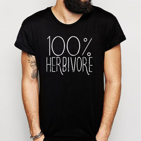 100%25 Herbivore Vegan Vegetarian Men'S T Shirt