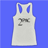 2Pac Logo Classic Hip Hop Rap Tupac Women'S Tank Top Racerback