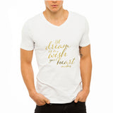 A Dream Is A Wish Your Heart Makes Disney Quote Cinderella Inspirational Men'S V Neck