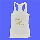 A Dream Is A Wish Your Heart Makes Disney Quote Cinderella Inspirational Women'S Tank Top Racerback