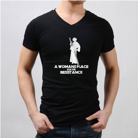A Womans Place Is In The Resistance Men'S V Neck