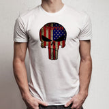 American Sniper  Usa Flag The Punisher Men'S T Shirt