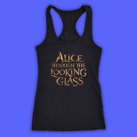 Alice Throught The Looking Gold Women'S Tank Top Racerback