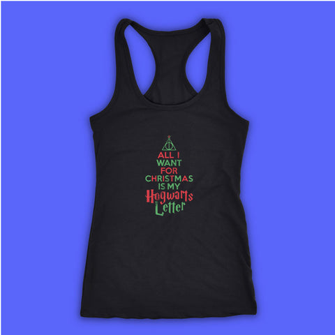 All I Want For Christmas Is My Hogwarts Letter Women'S Tank Top Racerback