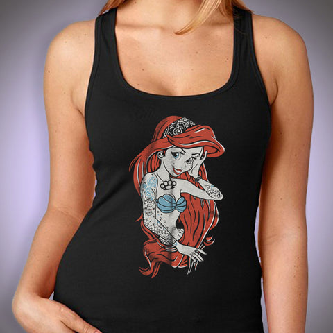 Ariel The Little Mermaid Punk Rock Disney Women'S Tank Top