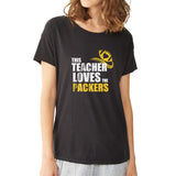 Awesome This Teacher Loves The Packers Teacher Football Women'S T Shirt
