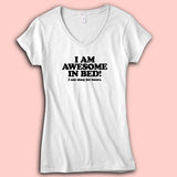 Awesome In Bed Funny Women'S V Neck