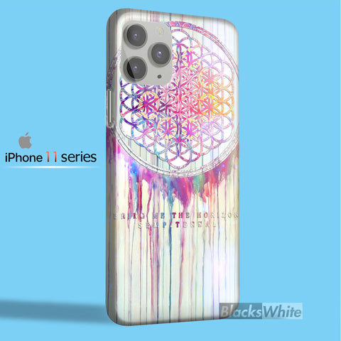 BMTH Sempiternal in rainbow watercolor drop   iPhone 11 Case