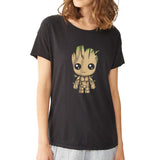 Baby Groot Galaxy Guardian Women'S T Shirt