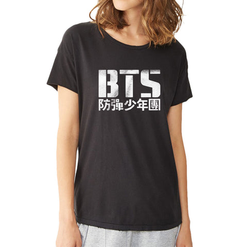Bangtan Boys Korean K Pop Graphic Women'S T Shirt