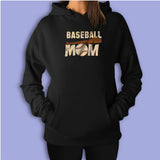 Baseball Mom Sports Mom Black Tball Mom Women'S Hoodie