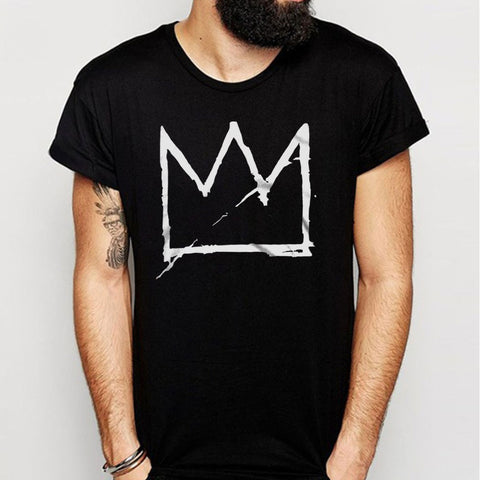 Basquiat Crown Logo Men'S T Shirt