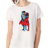 Batman Superman Kissing Superhero Gay Pride Lgbt Retro Women'S T Shirt