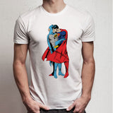 Batman Superman Kissing Superhero Gay Pride Lgbt Retro Men'S T Shirt