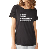 Bears Beets Battlestar Galactica Women'S T Shirt