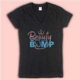 Beauty And The Bump Logo Women'S V Neck