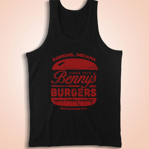 Benny'S Burgers Stranger Things Men'S Tank Top