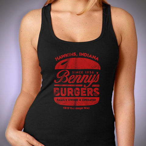 Benny'S Burgers Stranger Things Women'S Tank Top