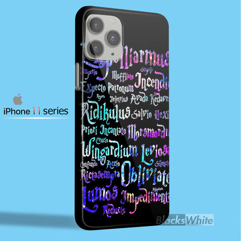 Black Magic Spells harry potter rainbow   iPhone 11 Case