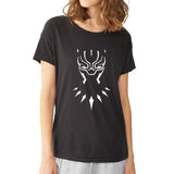 Black Panther Mask Graphic Women'S V Neck T Shirt Women'S T Shirt