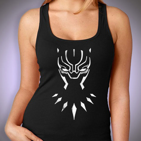Black Panther Mask Graphic Women'S V Neck T Shirt Women'S Tank Top