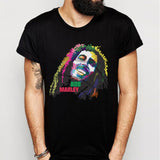 Bob Marley Art Design Colors Men'S T Shirt