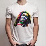 Bob Marley Art Design Colors Men'S T Shirt