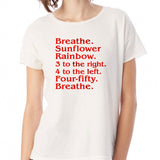 Breathe Sunflower Rainbow Women'S T Shirt