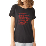 Breathe Sunflower Rainbow Women'S T Shirt