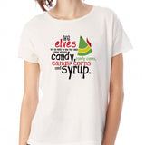 Buddy The Elf Four Food Groups Candy Candy Canes Syrup Women'S T Shirt