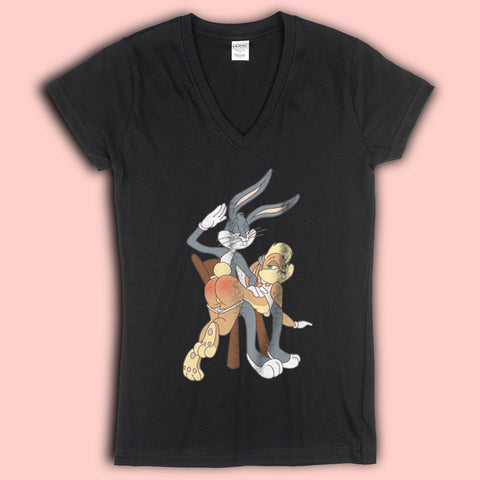 Bugs Bunny And Lola Sexy Women'S V Neck