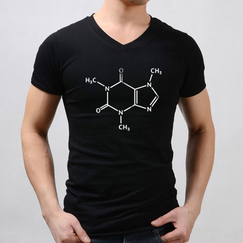 Caffeine Molecule Men'S V Neck