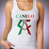 Canelo Alvares Mexico Flag Logo Women'S Tank Top