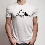 Cat Happy Cat Lover Cat Animal Funny Men'S T Shirt