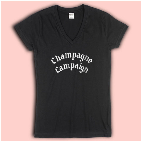 Champagne Campaign Old English Thug Life Women'S V Neck