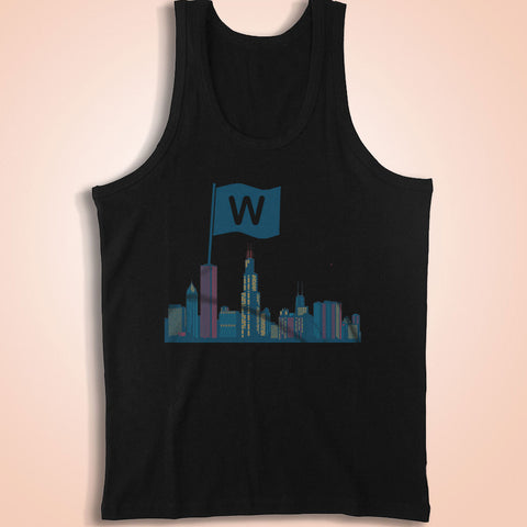 Chicago Cubs Baseball Flying The W Men'S Tank Top