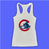 Chicago Cubs Old Logo Women'S Tank Top Racerback