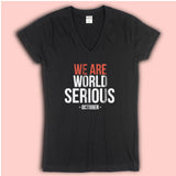 Chicago Cubs Playoffs We Are World Serious Women'S V Neck