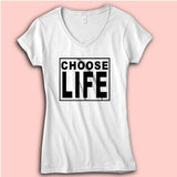 Choose Life Logo Women'S V Neck