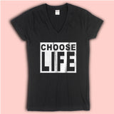Choose Life Logo Women'S V Neck