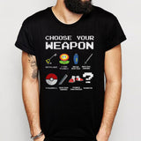 Choose Your Weapon Funny Gamer Pokemon Nintendo Sonic Zelda Game Go Men'S T Shirt