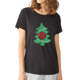 Christmas Tree Monogram Gym Sport Runner Yoga Christmas Funny Quotes Women'S T Shirt