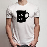 Coffee Love With Coffee Ground Men'S T Shirt