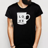 Coffee Love With Coffee Ground Men'S T Shirt