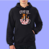 Coffee Right Meow Men'S Hoodie