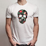 Cool Floral Rose Skull Gift Tee Hipster Tumblr Dope Men'S T Shirt