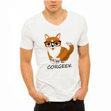 Corgeek Corgi Men'S V Neck